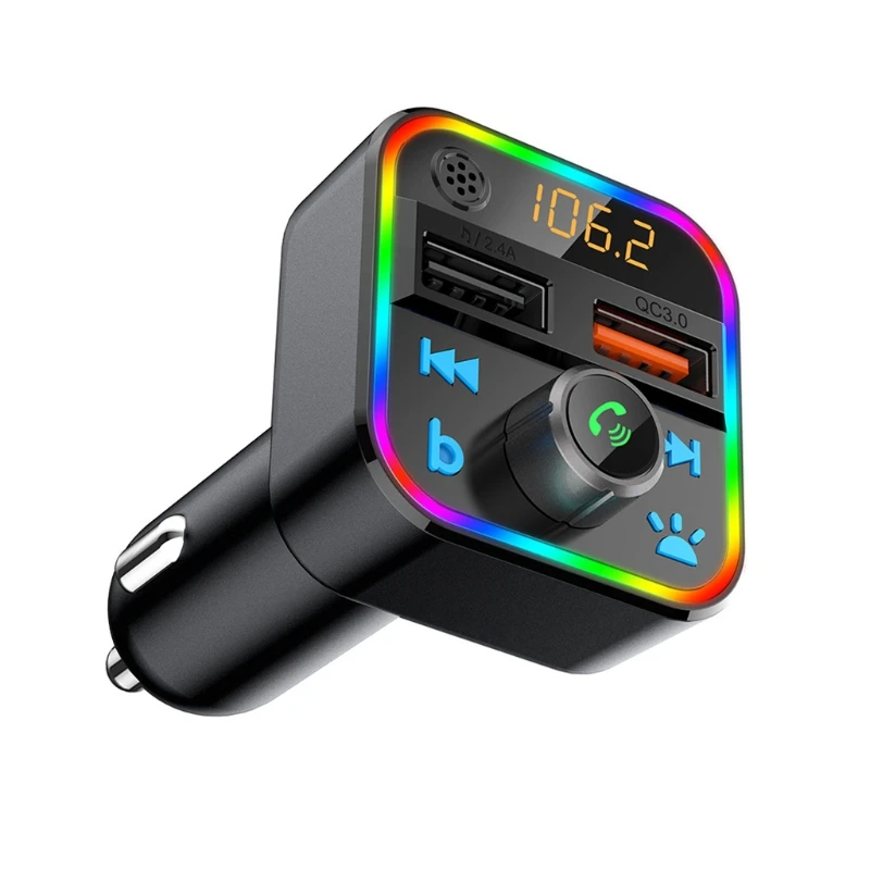 Car Bluetooth-compatible 5.0 FM Transmitter One for KEY Bass Mp3 Music Player Large Microphone USB QC3.0 Quick Charger
Car Bluetooth-compatible 5.0 FM Transmitter One for KEY Bass Mp3 Music Player Large Microphone USB QC3.0 Quick Charger