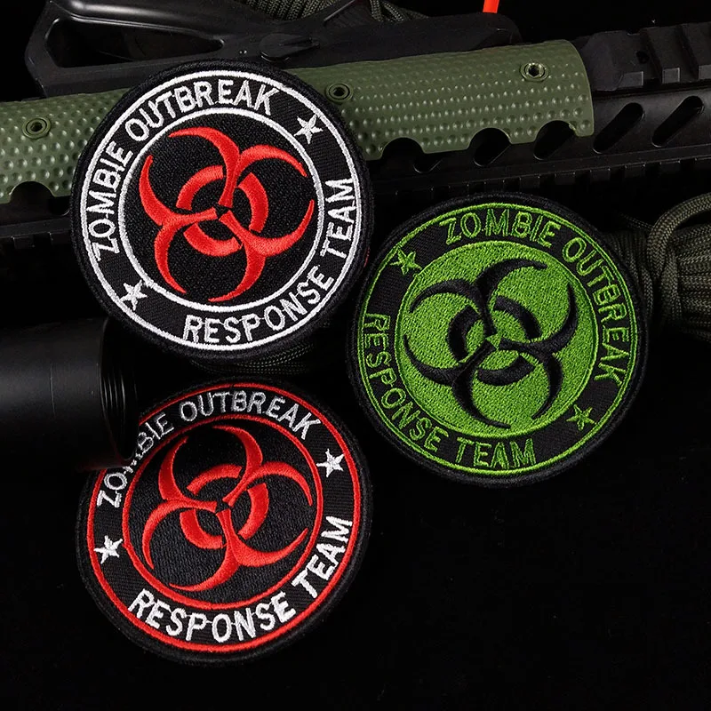 Zombie Outbreak Response Team Embroidered Badge Biochemical Zombie Outbreak Velcro Patch Umbrella Tactical Morale Clothing Patch
Zombie Outbreak Response Team Embroidered Badge Biochemical Zombie Outbreak Velcro Patch Umbrella Tactical Morale Clothing Patch
