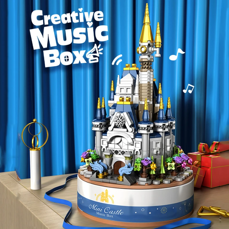 Rincess Castle Building Block Model Music Box City Building Block Assembly Girls Children Creative Birthday Gift Educational Toy
Rincess Castle Building Block Model Music Box City Building Block Assembly Girls Children Creative Birthday Gift Educational Toy