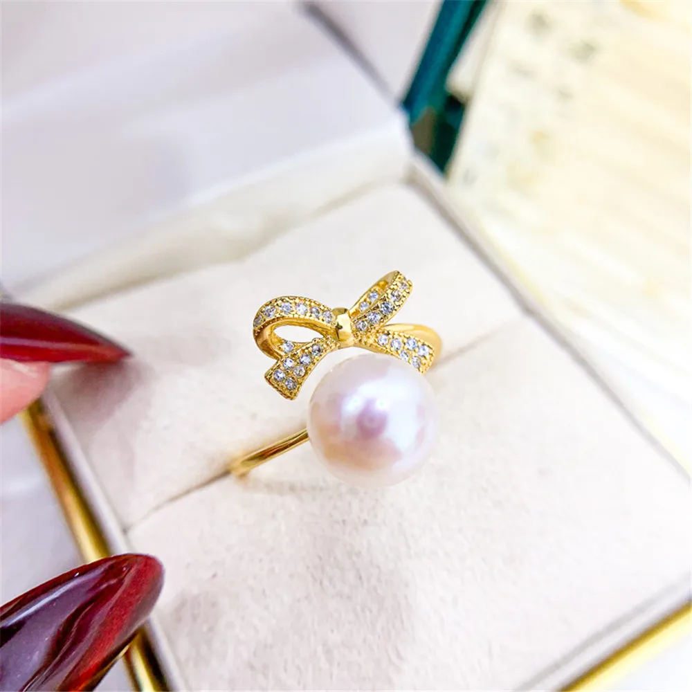 Classic Rings Resizable Design Rings Base S925 Sterling Silver Pearl Rings Settings Women DIY Pearl Rings Accessory
Classic Rings Resizable Design Rings Base S925 Sterling Silver Pearl Rings Settings Women DIY Pearl Rings Accessory