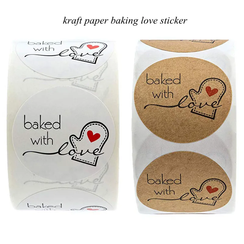 500 Pcs/roll Kraft Paper Baking Love Stickers Scrapbook Packaging Seal Label Stickers Cute Handmade Stationery Stickers Craft
500 Pcs/roll Kraft Paper Baking Love Stickers Scrapbook Packaging Seal Label Stickers Cute Handmade Stationery Stickers Craft