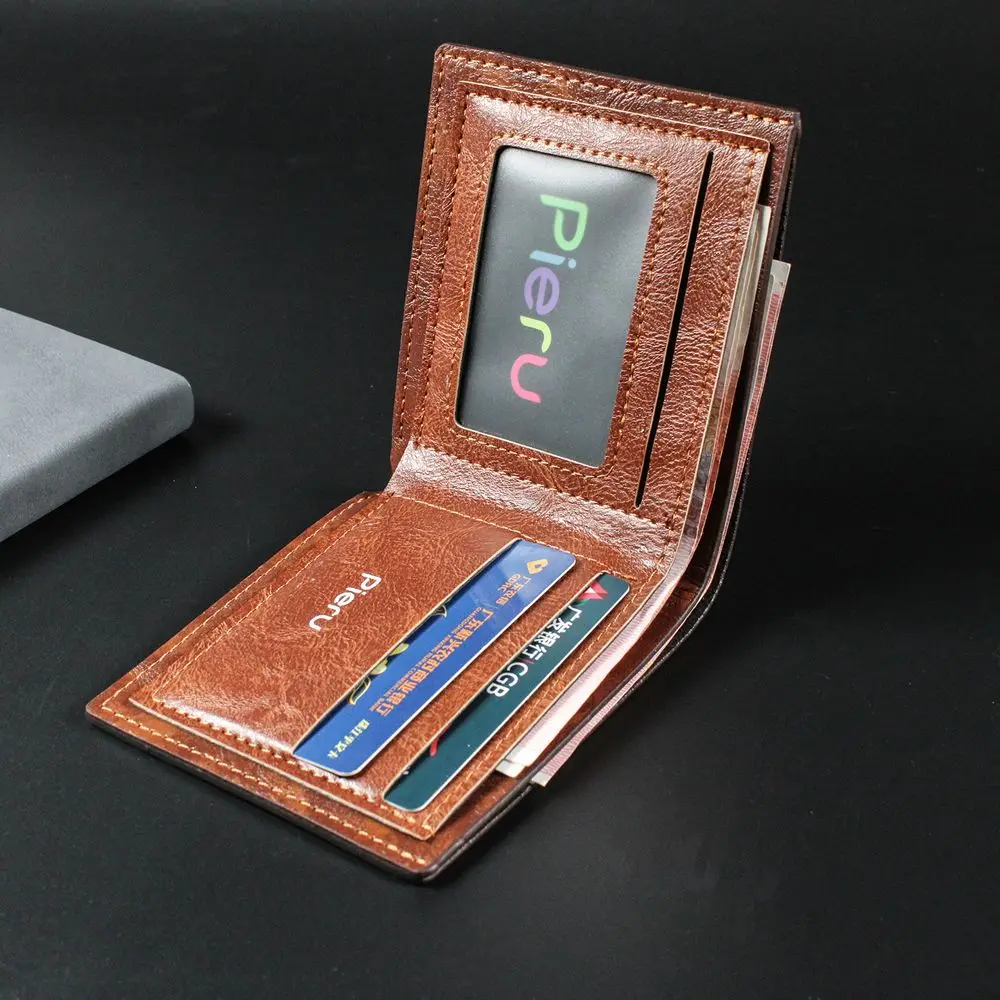 Simple Retro Business Foldable Small Letter Coin Purse PU Leather Man Wallet Card Holder
Simple Retro Business Foldable Small Letter Coin Purse PU Leather Man Wallet Card Holder