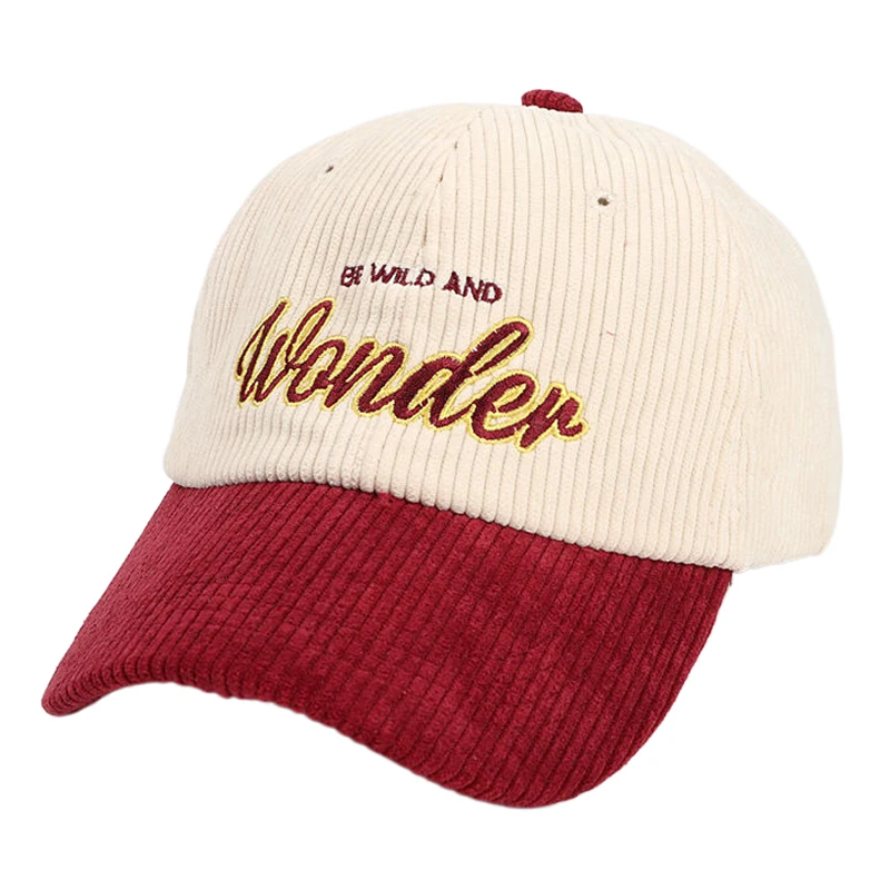 Winter Autumn Color Blocked Corduroy Women Baseball Cap Embroidery Letters Dad Hat for Men
Winter Autumn Color Blocked Corduroy Women Baseball Cap Embroidery Letters Dad Hat for Men