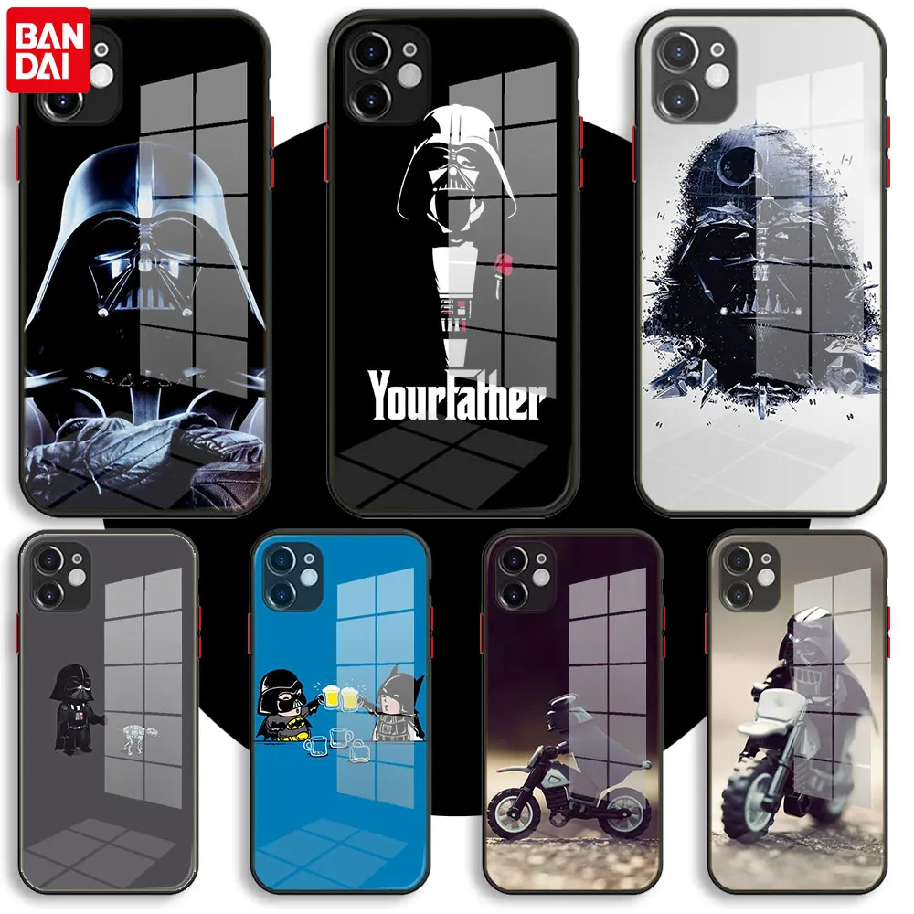 BANDAI Black Glass Case For iPhone 13 11 12 Mini Pro Max XS XR X 7 8 6 Plus SE Silicone Cover Star wars Anakin skywalker
BANDAI Black Glass Case For iPhone 13 11 12 Mini Pro Max XS XR X 7 8 6 Plus SE Silicone Cover Star wars Anakin skywalker