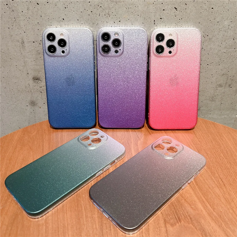 Gradient Glitter Phone Case For iPhone 13 13Pro 12 11 Pro Max Camera Lens Full Protective Silicone Hard PC Back Shell Cover Capa
Gradient Glitter Phone Case For iPhone 13 13Pro 12 11 Pro Max Camera Lens Full Protective Silicone Hard PC Back Shell Cover Capa
