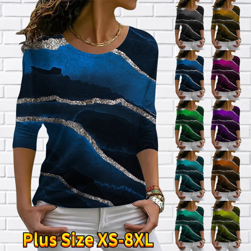 2022 New Winter Everyday Round Neck T-shirt Autumn Loose Long Sleeve Women's Fashion Casual Pullover Vintage Prints Tops Tee
2022 New Winter Everyday Round Neck T-shirt Autumn Loose Long Sleeve Women's Fashion Casual Pullover Vintage Prints Tops Tee