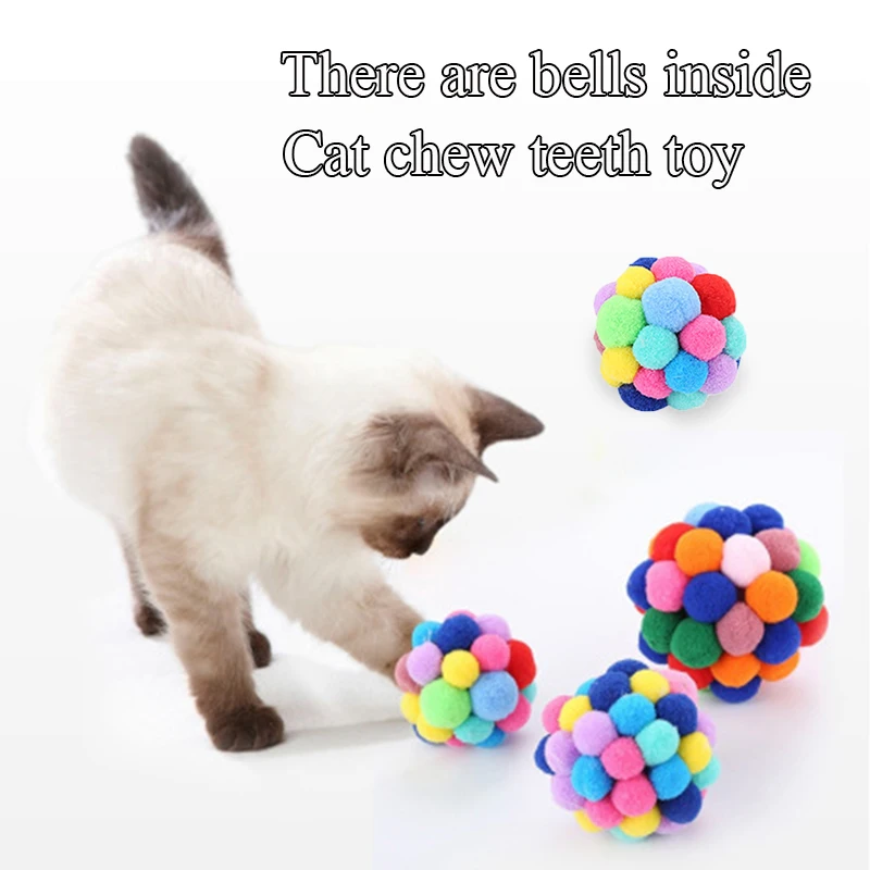 Funny Cat Interactive Toys Fashion Creative Cute Plush Balls Cat Chew Teeth Cleaning Toy Pet Colorful Bell Balls Durable
Funny Cat Interactive Toys Fashion Creative Cute Plush Balls Cat Chew Teeth Cleaning Toy Pet Colorful Bell Balls Durable