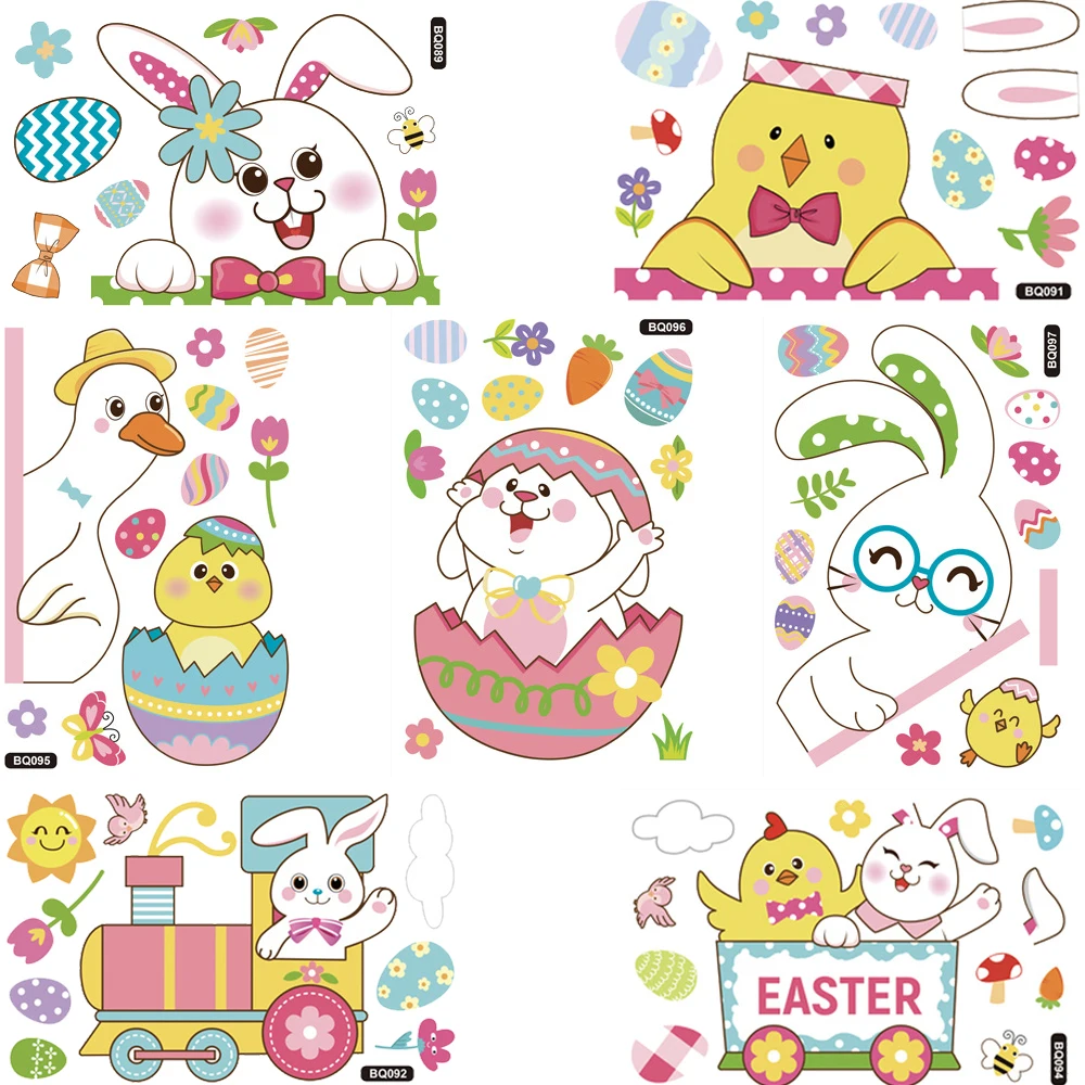 Easter Window Stickers Decorations for Home Cartoon Bunny Eggs Wall Sticker Easter Decor For Home Kids Room Wall Decor Gifts
Easter Window Stickers Decorations for Home Cartoon Bunny Eggs Wall Sticker Easter Decor For Home Kids Room Wall Decor Gifts