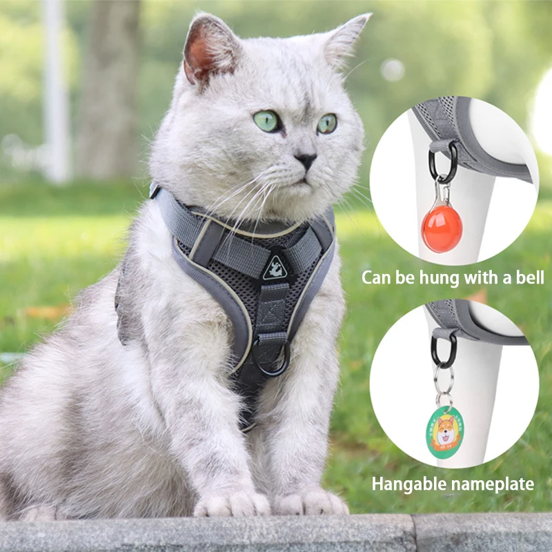 Breathable Cat Harness And Leash Escape Proof Pet Clothes Kitten Puppy Dogs Vest Adjustable Easy Control Reflective Cat Harness
Breathable Cat Harness And Leash Escape Proof Pet Clothes Kitten Puppy Dogs Vest Adjustable Easy Control Reflective Cat Harness