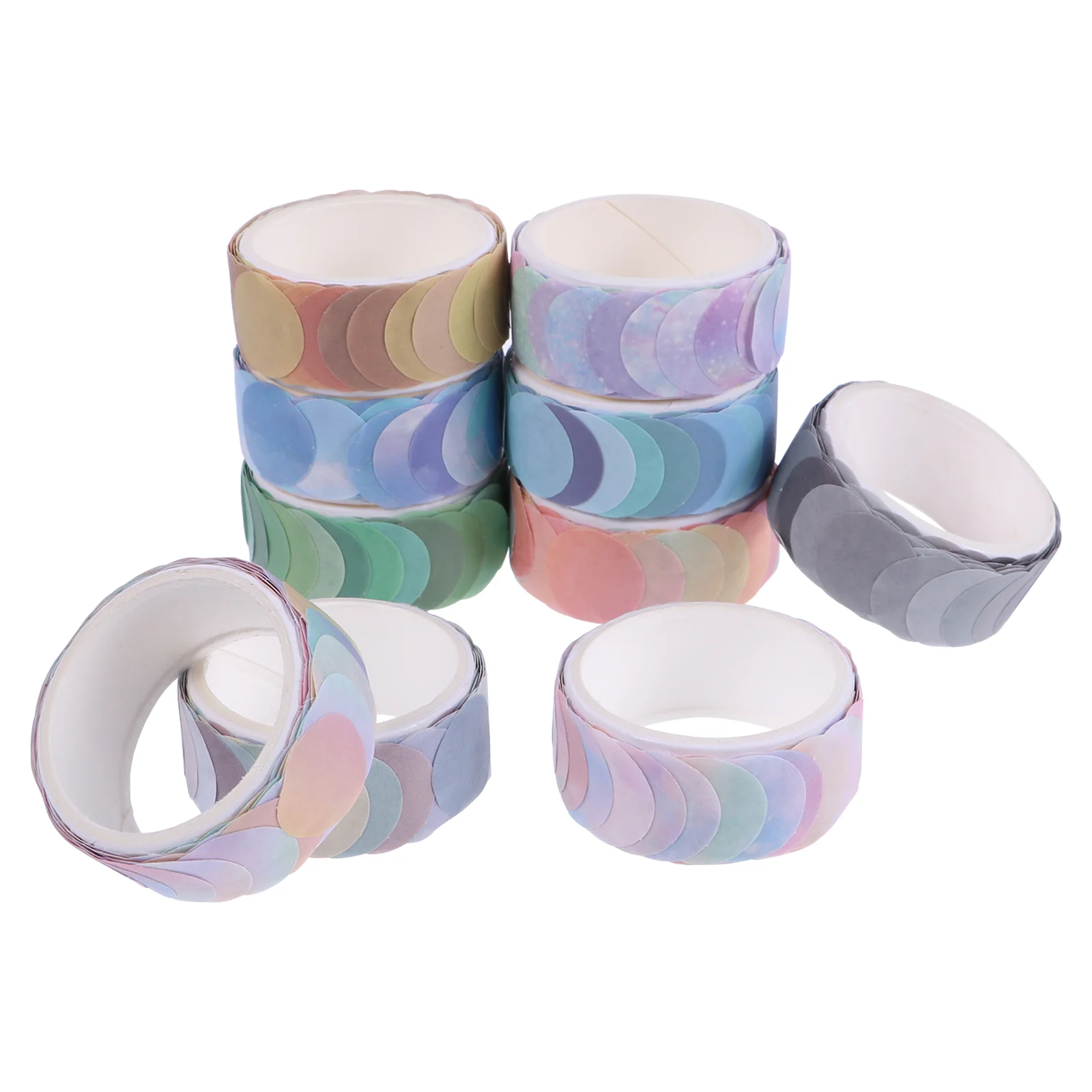 10 Rolls Scrapbooking Tapes Decorative Masking Tape Circle Stickers Washi Dot Tape Crafts Tapes
10 Rolls Scrapbooking Tapes Decorative Masking Tape Circle Stickers Washi Dot Tape Crafts Tapes