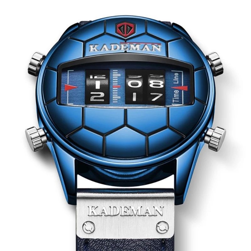 Creative Mens Watches Luxury Quartz Wristwatch Geometric Shape Relogio Masculino Football Pattern Watch Rotation Digital Watch
Creative Mens Watches Luxury Quartz Wristwatch Geometric Shape Relogio Masculino Football Pattern Watch Rotation Digital Watch