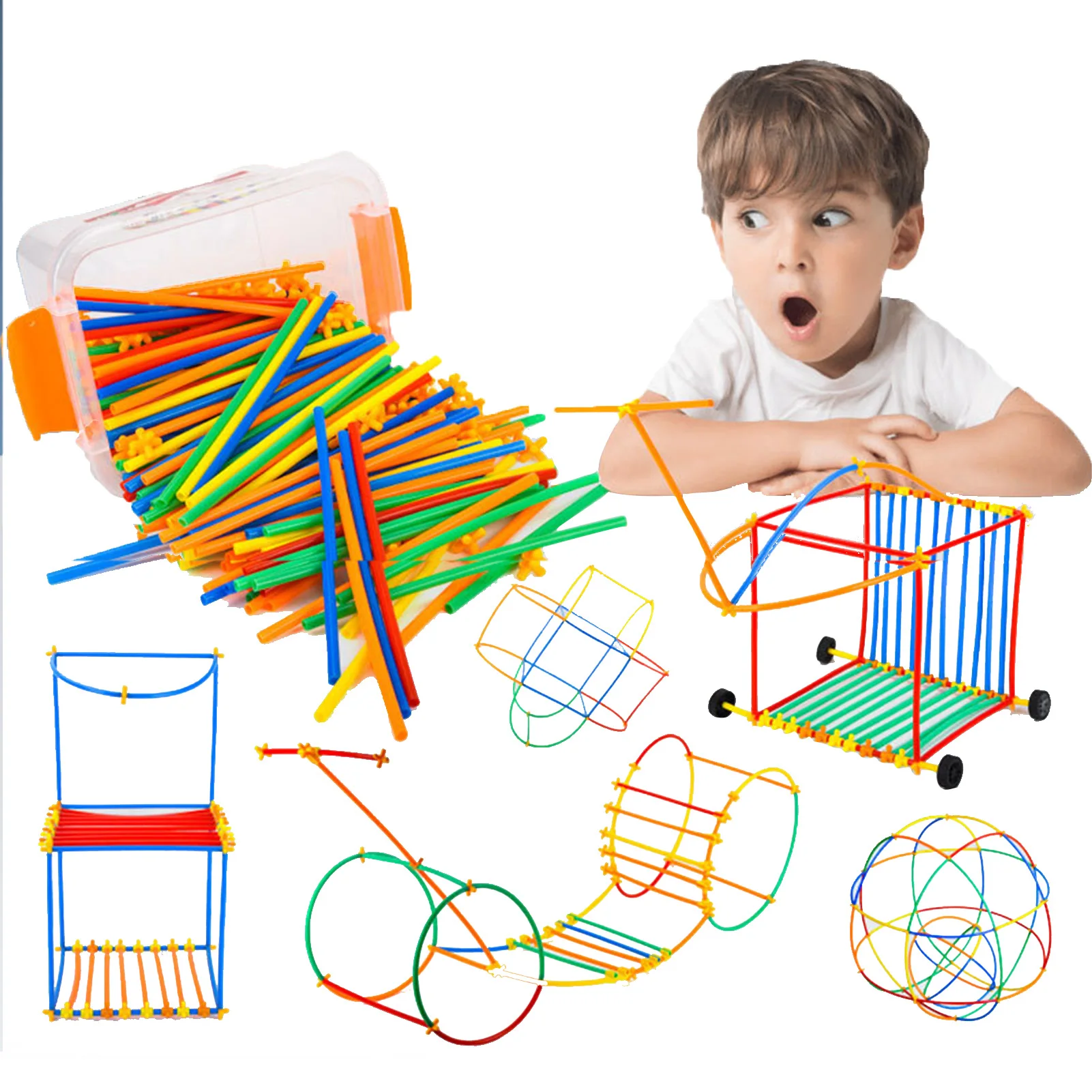 Straw Constructor Building Toys STEM Educational Building Sets Motor Skills Interlocking Engineering Toys DIY Build Innovative
Straw Constructor Building Toys STEM Educational Building Sets Motor Skills Interlocking Engineering Toys DIY Build Innovative