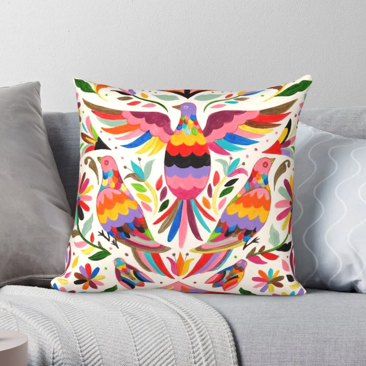 Otomi Birds Square Pillowcase Polyester Linen Velvet Printed Zip Decorative Pillow Case Home Cushion Case
Otomi Birds Square Pillowcase Polyester Linen Velvet Printed Zip Decorative Pillow Case Home Cushion Case
