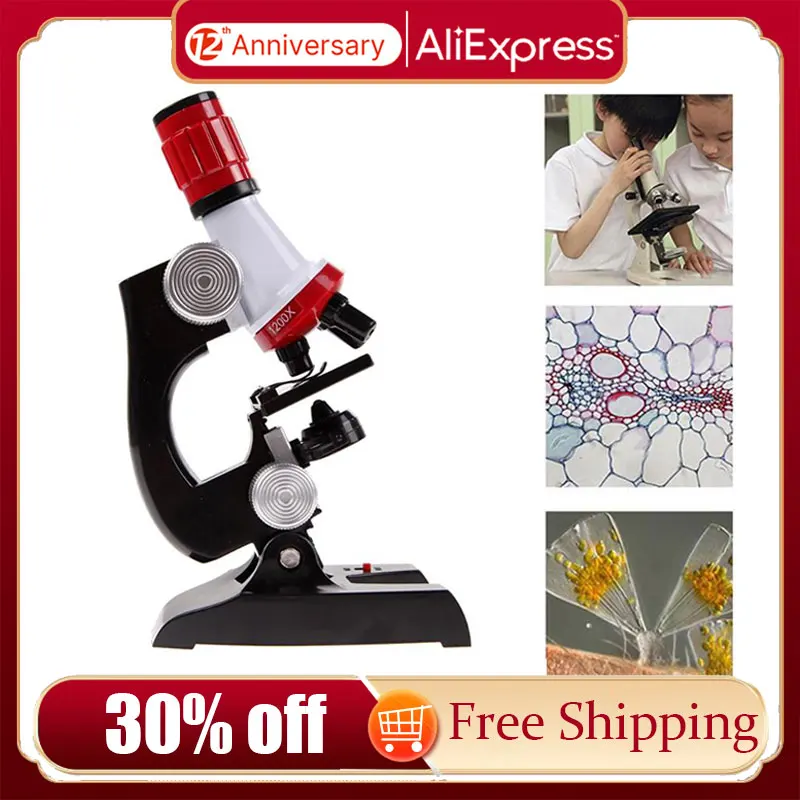 Kids Microscope Kit Science Lab LED 100-1200X Biological Microscope Home School Educational Toys children Optical Instruments
Kids Microscope Kit Science Lab LED 100-1200X Biological Microscope Home School Educational Toys children Optical Instruments