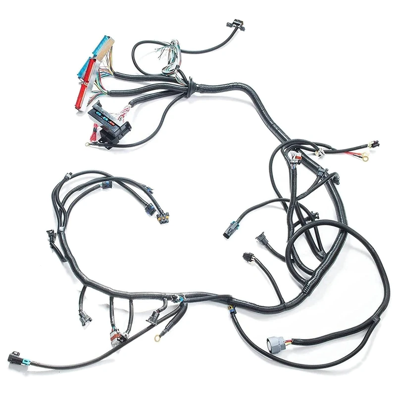 Автономный жгут проводов двигателя 4L60E, подходит для 1997-2006 DBC LS1 4,8 5,3 6,0 VORTEC DRIVE по кабелю
Автономный жгут проводов двигателя 4L60E, подходит для 1997-2006 DBC LS1 4,8 5,3 6,0 VORTEC DRIVE по кабелю