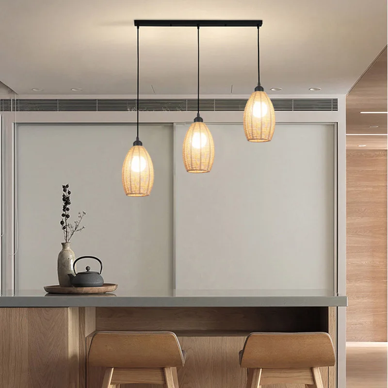 Nordic 3 Heads Rattan Chandelier Hemp Rope Restaurant Dining Room Lighting Barber Shop Table Hanging Lamp E27 Droplight
Nordic 3 Heads Rattan Chandelier Hemp Rope Restaurant Dining Room Lighting Barber Shop Table Hanging Lamp E27 Droplight