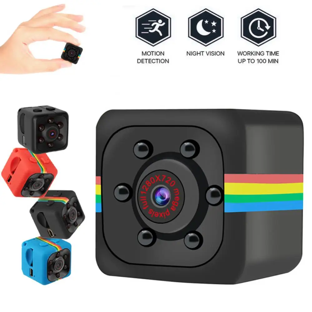 

SQ11 Mini Camera Small Cam 720P Night Vision Sensor Camcorder Micro Video Camera DVR DV Motion Recorder Camcorder 2023