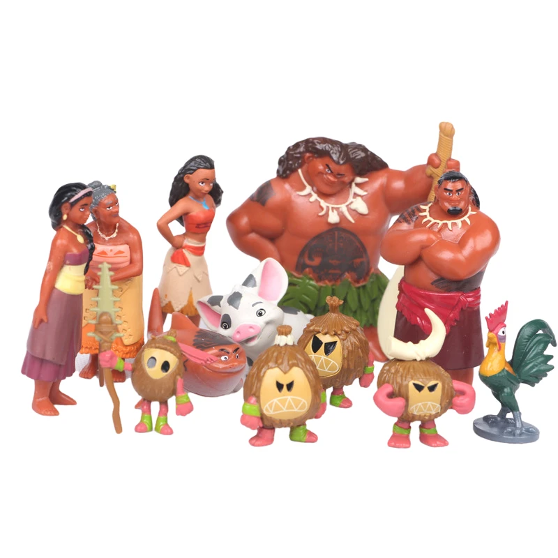 12PCS Disney Toys Anime Moana Adventure Action Figures Maui Chief Tui Gramma Models Tala Sina Waia Dolls Figurine Gifts for Kids
12PCS Disney Toys Anime Moana Adventure Action Figures Maui Chief Tui Gramma Models Tala Sina Waia Dolls Figurine Gifts for Kids