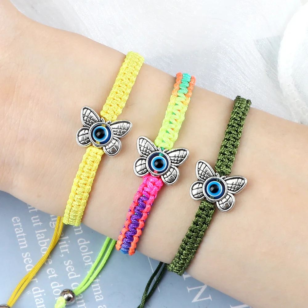 WANGAIYAO new Demon Eye bracelet Female bestie bracelet one hand rope couple braided butterfly ornaments hand ornaments
WANGAIYAO new Demon Eye bracelet Female bestie bracelet one hand rope couple braided butterfly ornaments hand ornaments
