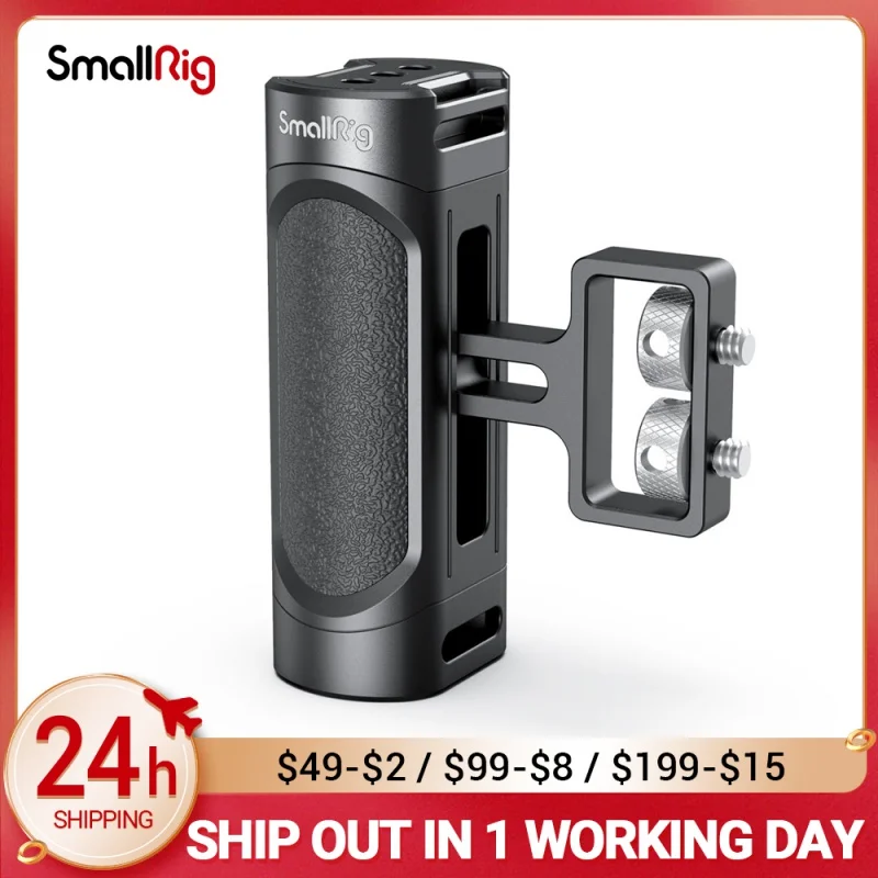 SmallRig Mini Camera Side Handle ARRI Locating / NATO Handgrip 1/4”-20 Screws Mount for Mirrorless Digital Camera DSLR Camera
SmallRig Mini Camera Side Handle ARRI Locating / NATO Handgrip 1/4”-20 Screws Mount for Mirrorless Digital Camera DSLR Camera