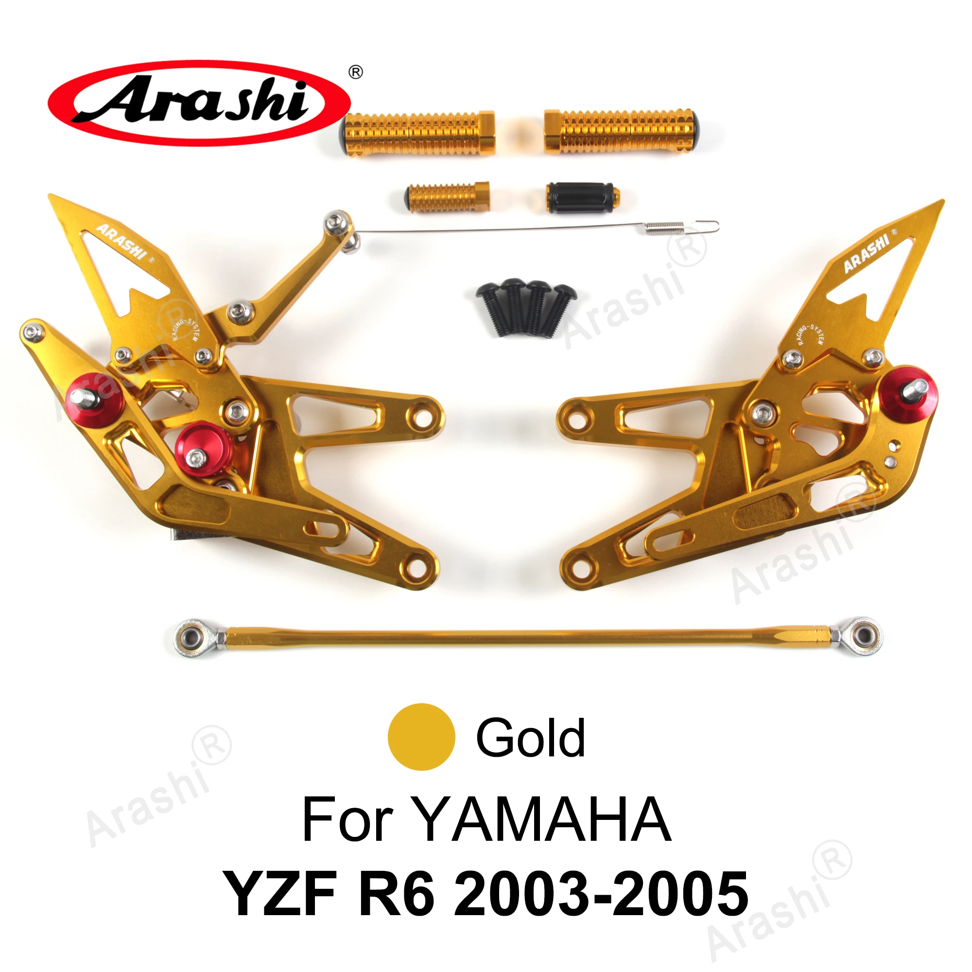 Arashi для YAMAHA YZF R6 2003-220 Регулируемая подставка для ног с ЧПУ, задние подножки для мотоцикла YZF-R6 2011 2012 2013 2014 2015 2016
Arashi для YAMAHA YZF R6 2003-220 Регулируемая подставка для ног с ЧПУ, задние подножки для мотоцикла YZF-R6 2011 2012 2013 2014 2015 2016