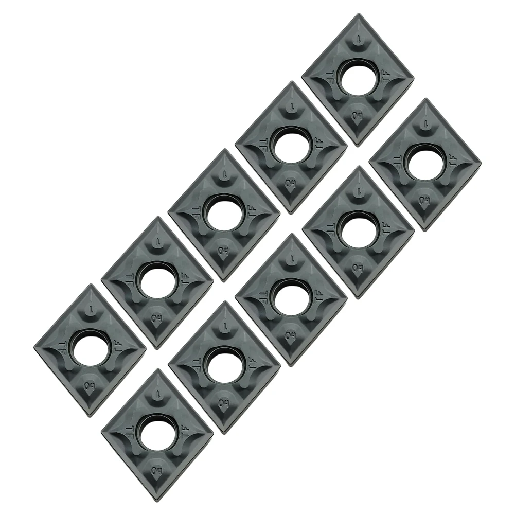 Factory Workshop Carbide Inserts Turning Inserts 10PCS 1PC 80° CNMG 431-TF IC907 CNMG120404-TF Grey Replacement
Factory Workshop Carbide Inserts Turning Inserts 10PCS 1PC 80° CNMG 431-TF IC907 CNMG120404-TF Grey Replacement