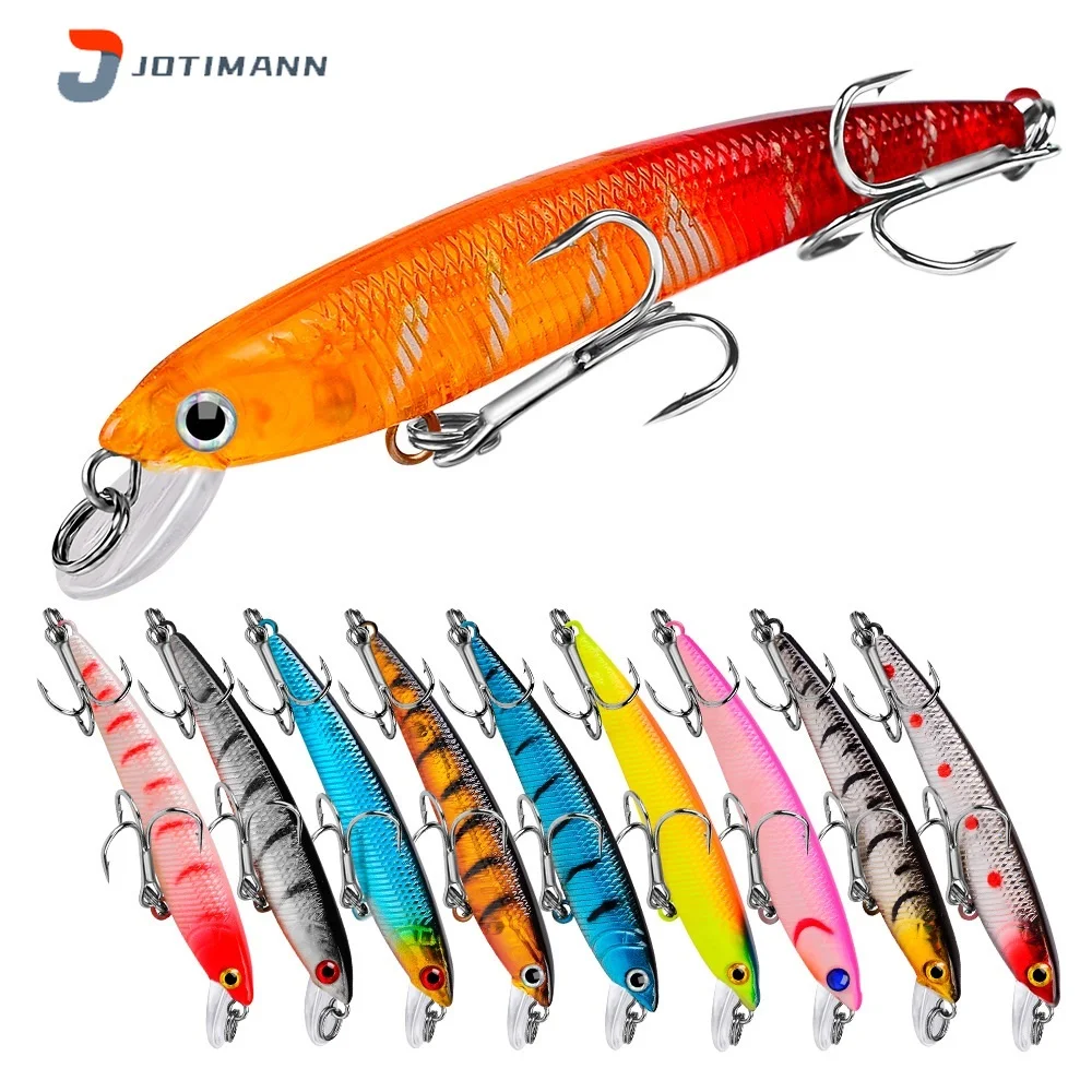 JOTIMANN New 1Pc Sinking Minnow Fishing Lure 7.5cm 5.6g 3D Eyes with Hooks Hard Fake Baits Bass Carp Sea Trolling Fishing Tackle
JOTIMANN New 1Pc Sinking Minnow Fishing Lure 7.5cm 5.6g 3D Eyes with Hooks Hard Fake Baits Bass Carp Sea Trolling Fishing Tackle