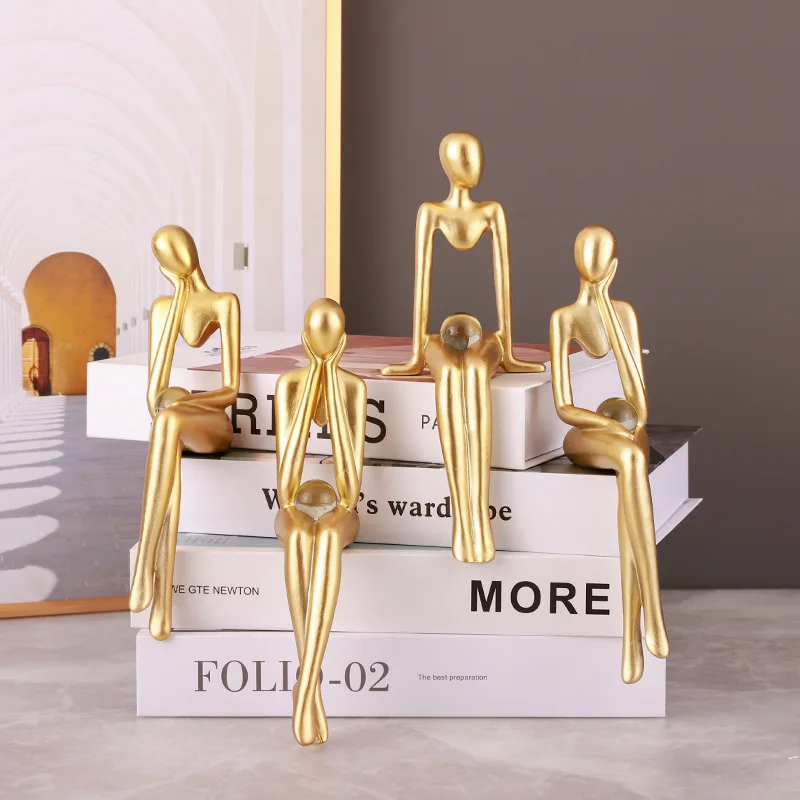 Resin Thinker Statue Abstract Figure Sculpture Office Home Decoration Modern Staue Small Ornaments Home Crafts Decoration
Resin Thinker Statue Abstract Figure Sculpture Office Home Decoration Modern Staue Small Ornaments Home Crafts Decoration