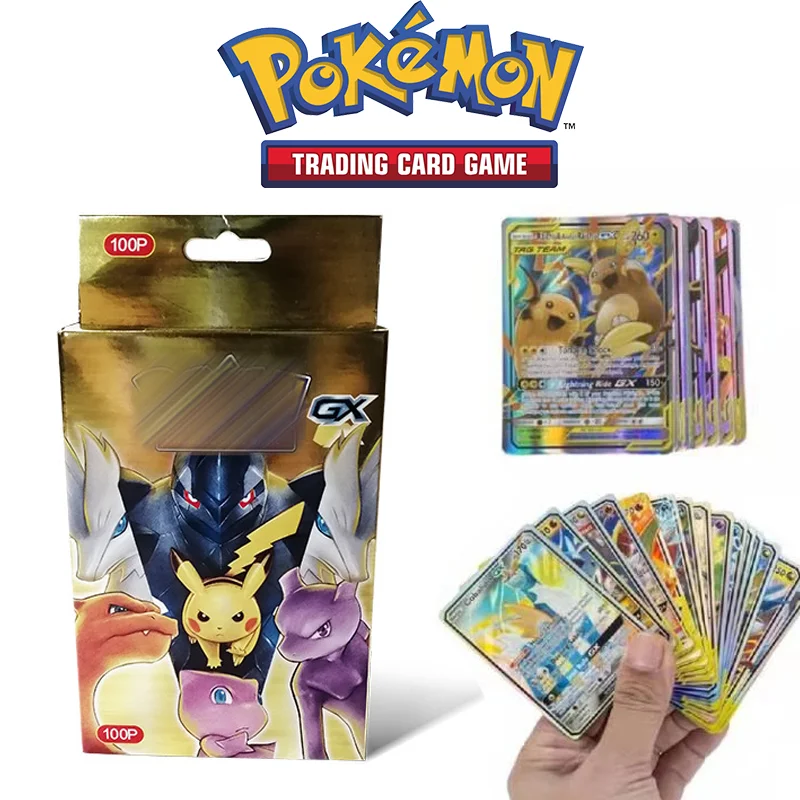 Anime Pokemon Trading Card Game PTCG 100Pcs Gx Including 63Pcs Tag Team Shining Cards Do Not Repeat Collection English
Anime Pokemon Trading Card Game PTCG 100Pcs Gx Including 63Pcs Tag Team Shining Cards Do Not Repeat Collection English