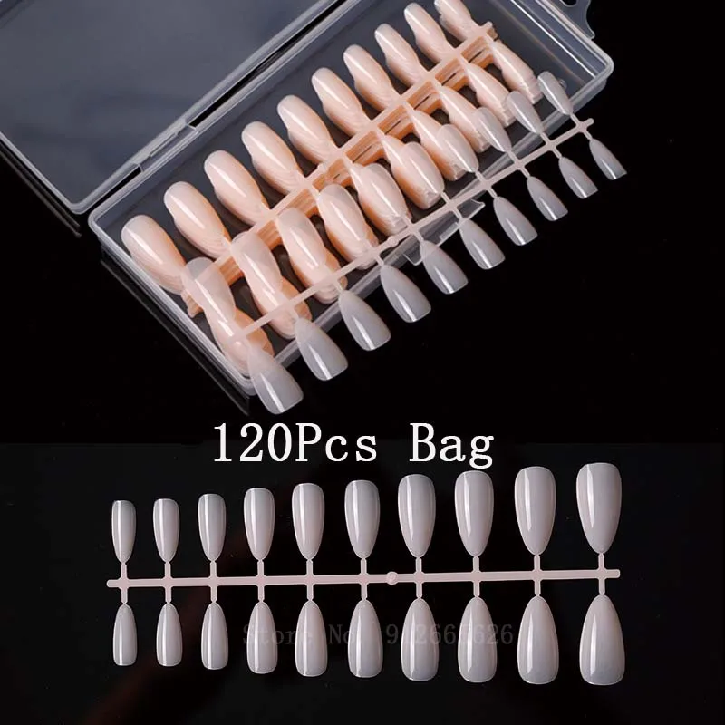 120 Pcs Solid Color Nail Tips Extension System Soft Gel X Fake Nail Sculpted Almond Full Cover Press On Nail Tips
120 Pcs Solid Color Nail Tips Extension System Soft Gel X Fake Nail Sculpted Almond Full Cover Press On Nail Tips