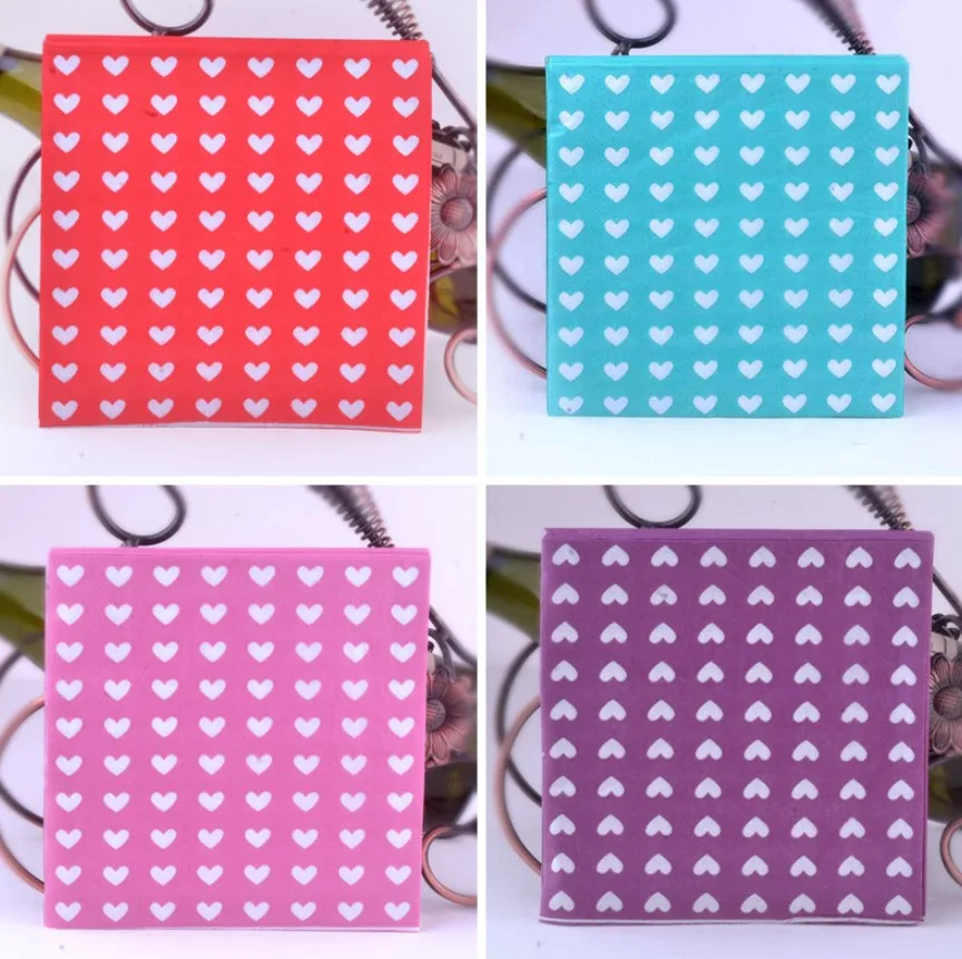 20 pieces / bag, wedding party, printed napkin, pink love, coffee shop napkin, paper napkin, household handkerchief
20 pieces / bag, wedding party, printed napkin, pink love, coffee shop napkin, paper napkin, household handkerchief