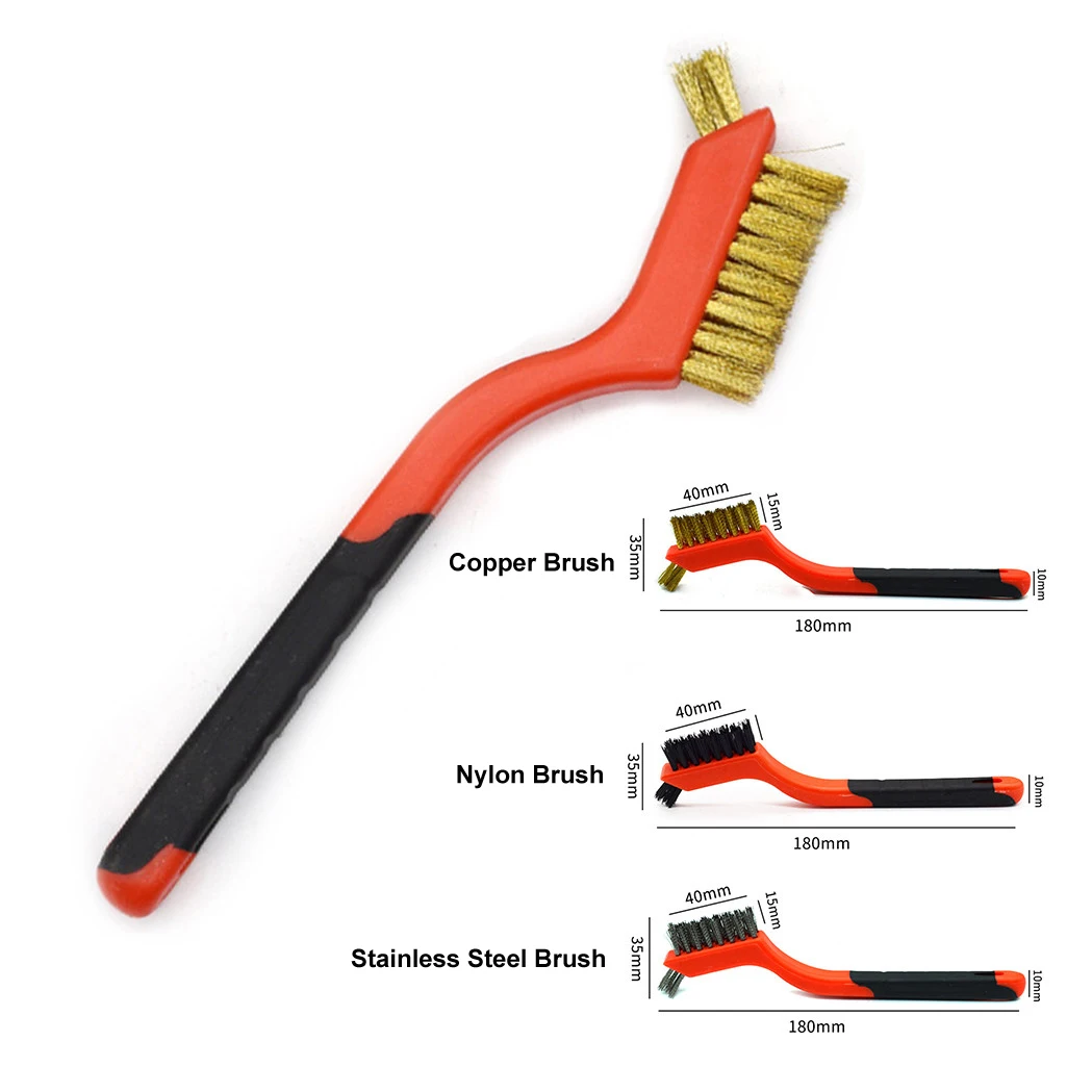 7 Inch Industrial Cleaning Brush Brass Nylon Stainless Steel Wire Hard Bristle Brush Rust Remover Cleaning Gap Brush Hand Tools
7 Inch Industrial Cleaning Brush Brass Nylon Stainless Steel Wire Hard Bristle Brush Rust Remover Cleaning Gap Brush Hand Tools