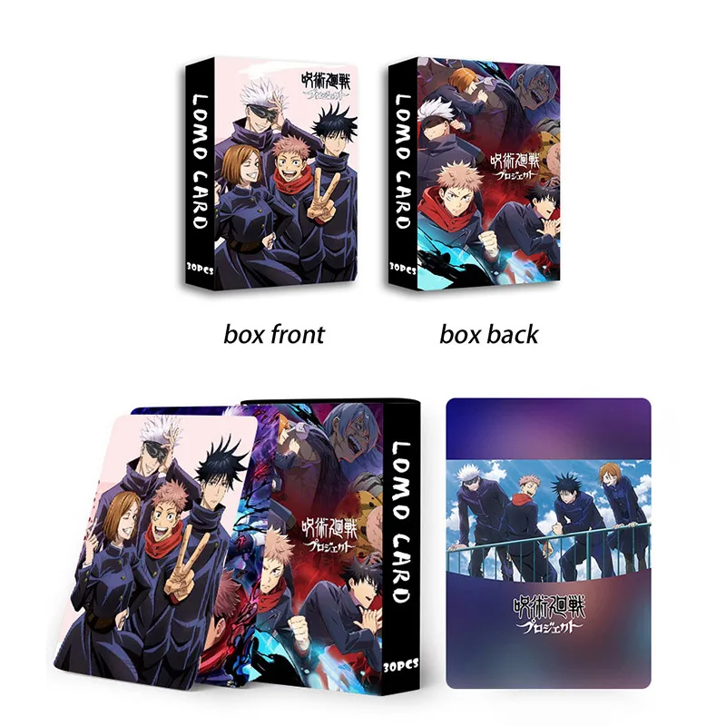 30 Pcs/set Jujutsu Kaisen Lomo Card Battle Series Fashion Anime Box High-Definition Greeting Card Bookmark Fan Collection Gift
30 Pcs/set Jujutsu Kaisen Lomo Card Battle Series Fashion Anime Box High-Definition Greeting Card Bookmark Fan Collection Gift