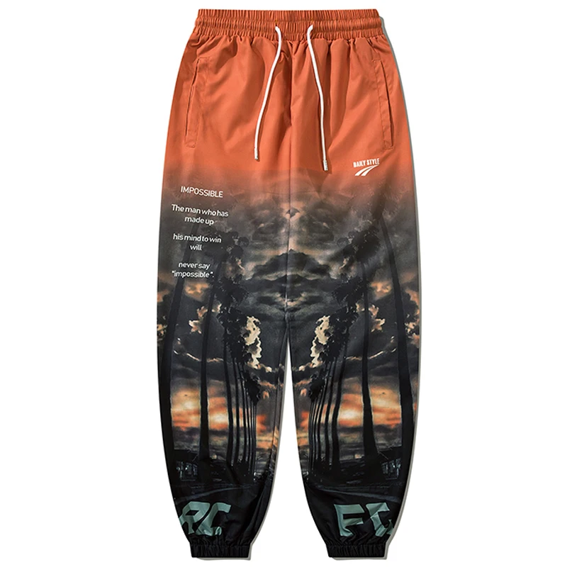 Elastic Waist Trousers Sweatpants Unisex Retro Oversize 100% Polyester Jogger 2022Men Harajuku Trees Print Loose Orange Joggers
Elastic Waist Trousers Sweatpants Unisex Retro Oversize 100% Polyester Jogger 2022Men Harajuku Trees Print Loose Orange Joggers