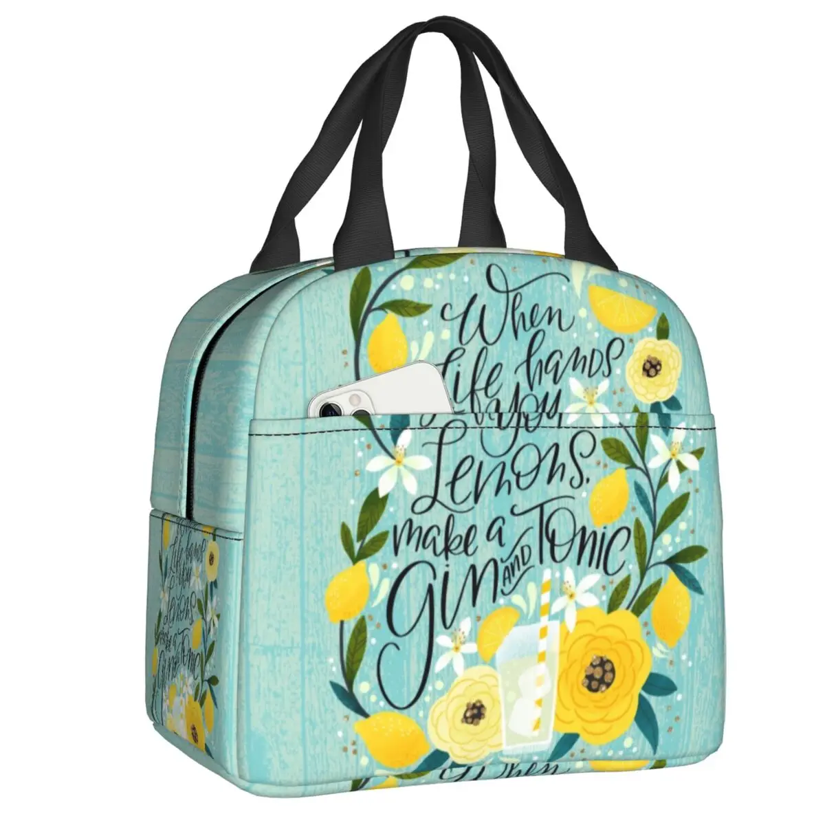 When Life Hands You Lemons Citrus Fruit Insulated Lunch Bag Make A Gin And Tonic Thermal Cooler Lunch Box Beach Camping Travel
When Life Hands You Lemons Citrus Fruit Insulated Lunch Bag Make A Gin And Tonic Thermal Cooler Lunch Box Beach Camping Travel