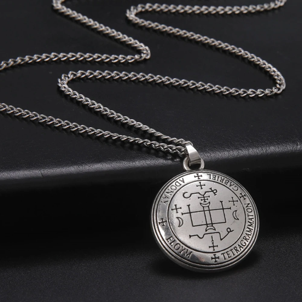 My Shape Archangel Seal of the Archangel Gabriel Pendant Talisman Necklaces for Men Raphael Michael Religion Necklace Jewelry
My Shape Archangel Seal of the Archangel Gabriel Pendant Talisman Necklaces for Men Raphael Michael Religion Necklace Jewelry