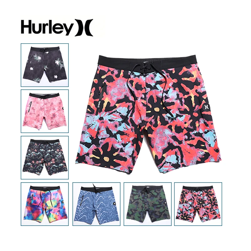 

Летняя Мужская Одежда для плавания Hurley, мужские плавки, пляжные шорты для бега и серфинга, спортивные штаны для мужчин