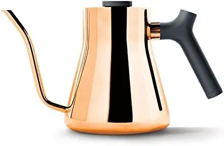 Stovetop Pour-Over Coffee and Tea Kettle - Gooseneck Teapot with Precision Pour Spout, Built-In Thermometer, Matte Black, 1 Lite
Stovetop Pour-Over Coffee and Tea Kettle - Gooseneck Teapot with Precision Pour Spout, Built-In Thermometer, Matte Black, 1 Lite