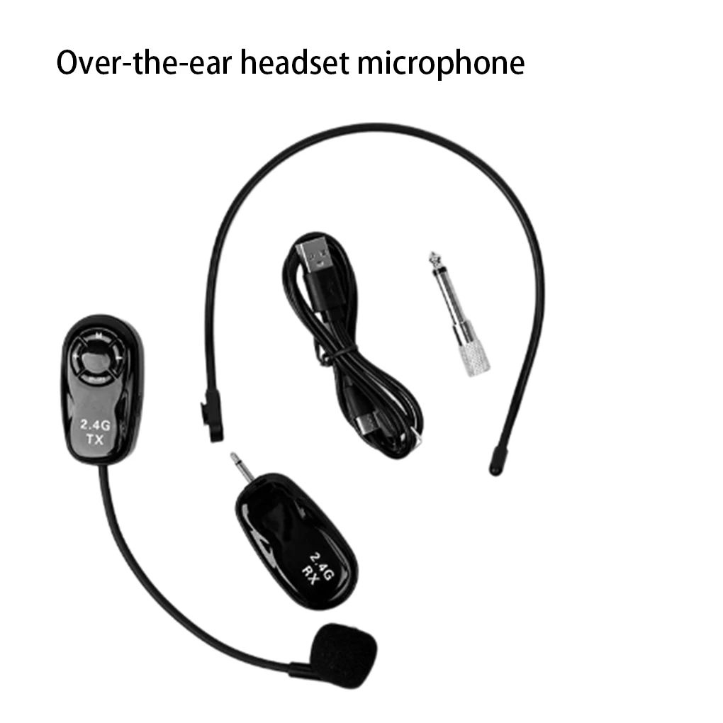 

Wireless Microphone Headset Noise Reduction Ear Mic Voice Amplifier Teaching Speakers School Teacher Sales Meeting