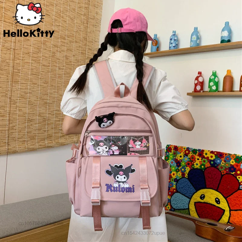 Sanrio Cartoon Kuromi Large Capacity Backpack School Bags For Teenage Girls Women Korean Fashion Handbags Y2k Student Backpacks
Sanrio Cartoon Kuromi Large Capacity Backpack School Bags For Teenage Girls Women Korean Fashion Handbags Y2k Student Backpacks