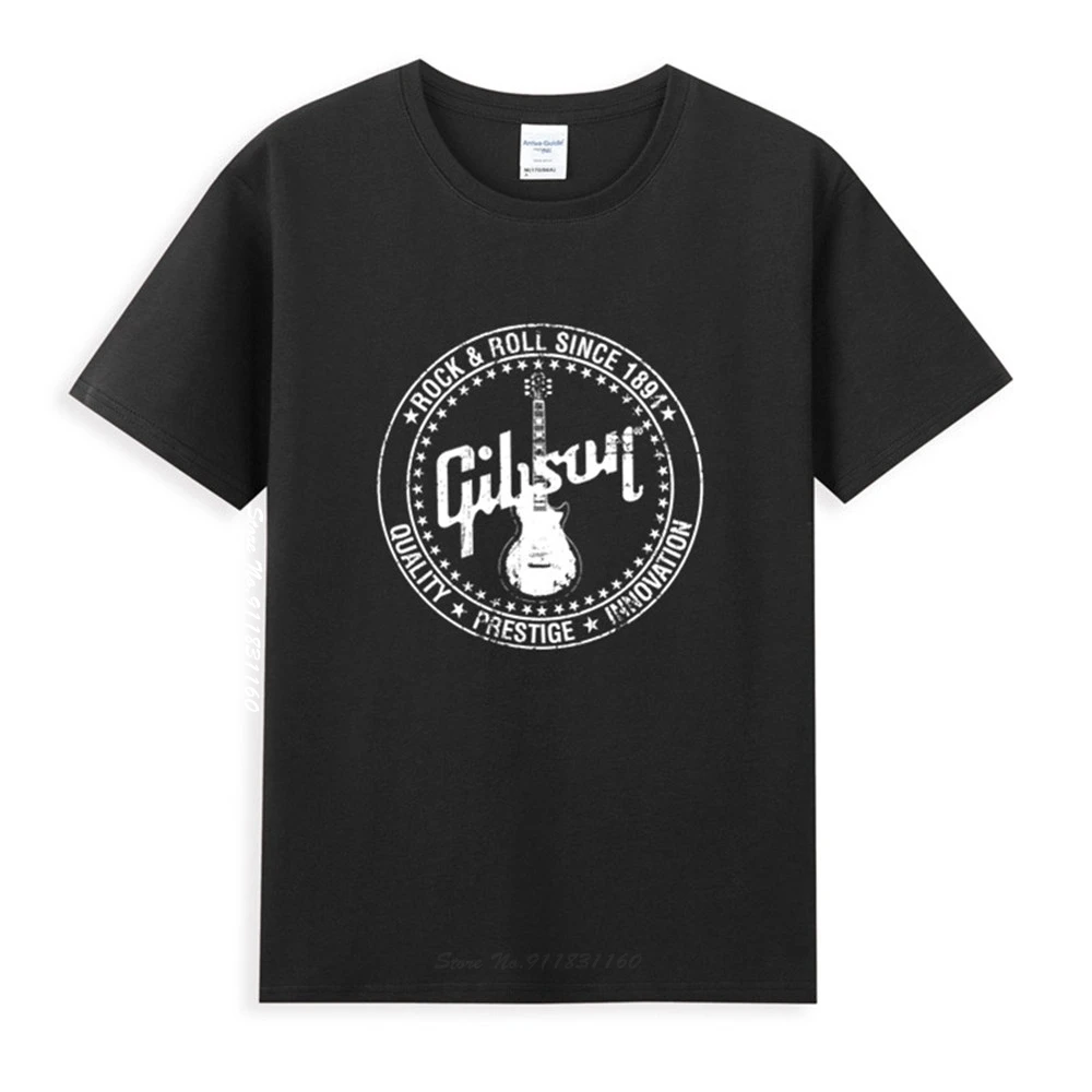 Rock & Roll Since 1894 Gibson Logo Classic Black T-Shirt Newest Summer Men's Short Sleeve Popular Tees Shirt Tops
Rock & Roll Since 1894 Gibson Logo Classic Black T-Shirt Newest Summer Men's Short Sleeve Popular Tees Shirt Tops