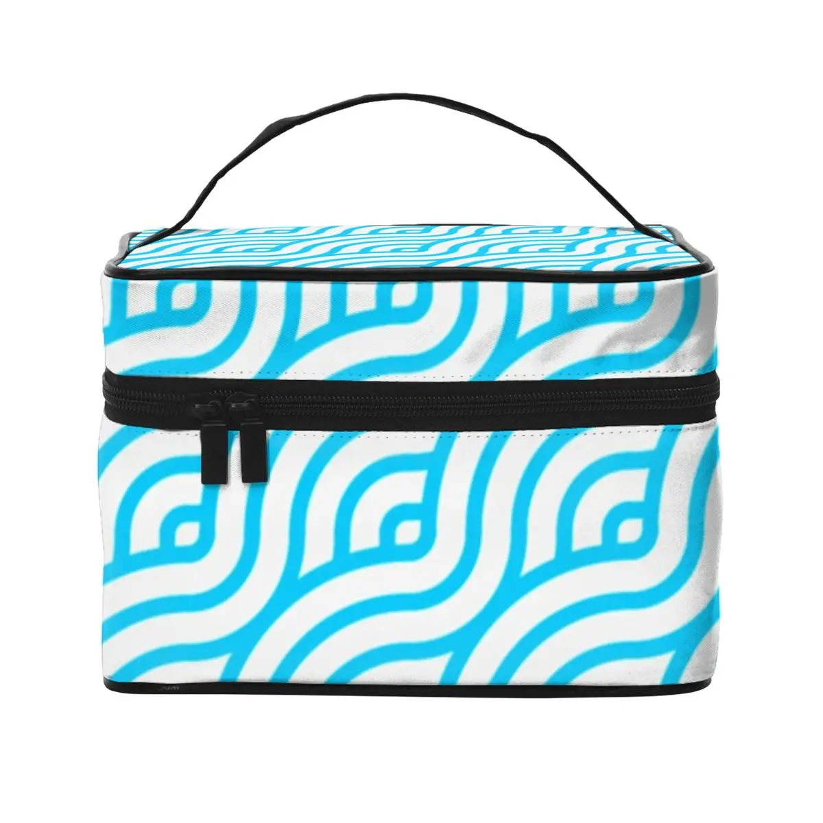 Seigaiha Blue Cosmetic Bags Japanese Wave Circle Pack Storage Organizers with Handle Daily For Girl Makeup Bag
Seigaiha Blue Cosmetic Bags Japanese Wave Circle Pack Storage Organizers with Handle Daily For Girl Makeup Bag