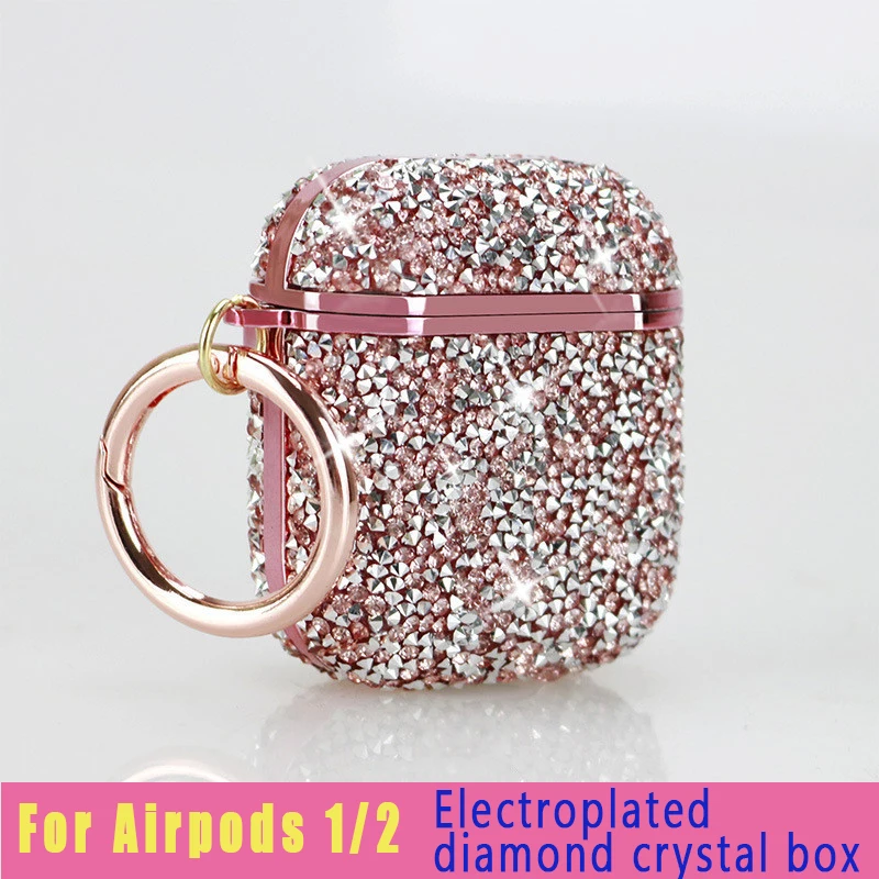Earphone Case For Airpods 2/1 Protector Case Airpods Storage Box For Apple headphone shell Electroplated diamond crystal box
Earphone Case For Airpods 2/1 Protector Case Airpods Storage Box For Apple headphone shell Electroplated diamond crystal box
