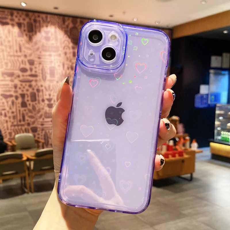 moskado Gradient Laser Love Heart Cartoon Clear Phone Case For iPhone 11 13 12 Pro Max X XS XR 7 8 Plus SE 2020 Shockproof Cover
moskado Gradient Laser Love Heart Cartoon Clear Phone Case For iPhone 11 13 12 Pro Max X XS XR 7 8 Plus SE 2020 Shockproof Cover