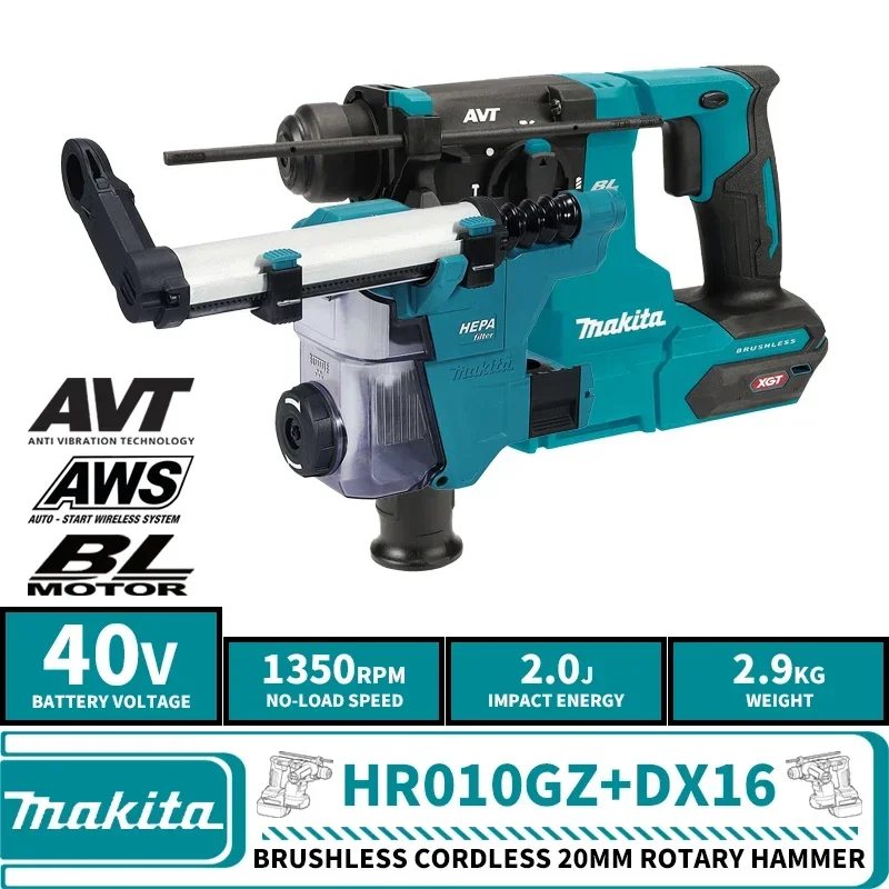 Makita HR010GZ бесщеточный перфоратор 20 мм 40 В
Makita HR010GZ бесщеточный перфоратор 20 мм 40 В