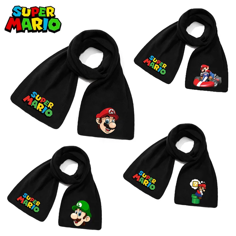135-175cm Super Mario Black Printed Scarf Autumn Winter Leisure Fashion Warm Muffler Neck Guard Kids Adults X-mas Birthday Gift
135-175cm Super Mario Black Printed Scarf Autumn Winter Leisure Fashion Warm Muffler Neck Guard Kids Adults X-mas Birthday Gift