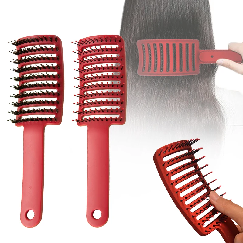 Curved Vented Professional Detangling Hair Brush Comb Portable Home Bristle Massage Hair Brush Barber Hairdressing Styling Tools 
Curved Vented Professional Detangling Hair Brush Comb Portable Home Bristle Massage Hair Brush Barber Hairdressing Styling Tools