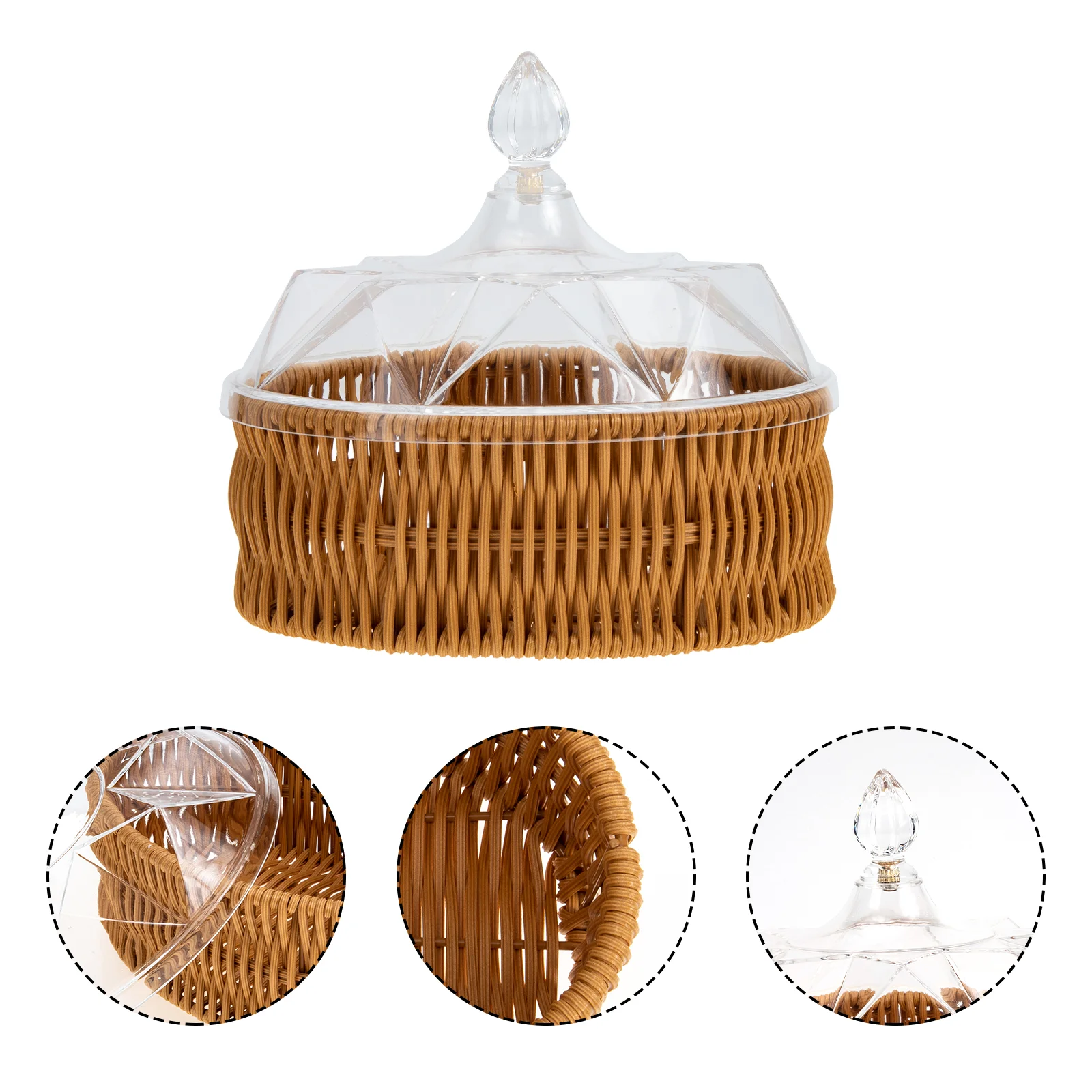 Basket Bread Fruit Storage Woven Wicker Servingrattan Tray Container Bowl Snack Coverholder Egg Candy Baskets Vegetable Dome
Basket Bread Fruit Storage Woven Wicker Servingrattan Tray Container Bowl Snack Coverholder Egg Candy Baskets Vegetable Dome