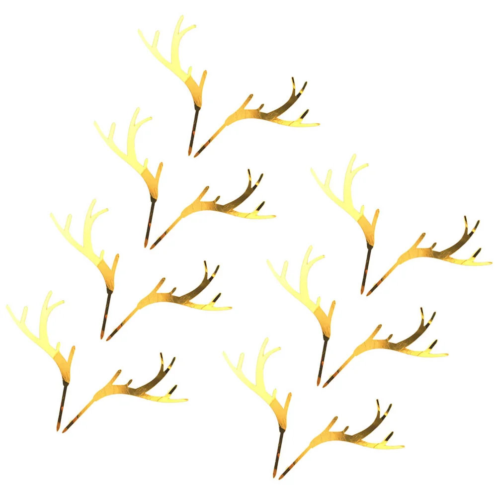7 Pairs Decorate Christmas Decorations Xmas Dessert Pick Antlers Shape Cake Topper
7 Pairs Decorate Christmas Decorations Xmas Dessert Pick Antlers Shape Cake Topper