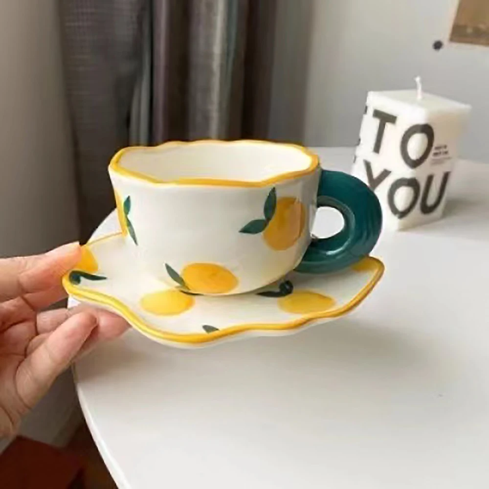 160ml Hand-Painted Blue Sky And White Clouds Coffee Mug With Saucer Ceramic Handmade Cup And Saucer Set Cute Gift For Her
160ml Hand-Painted Blue Sky And White Clouds Coffee Mug With Saucer Ceramic Handmade Cup And Saucer Set Cute Gift For Her